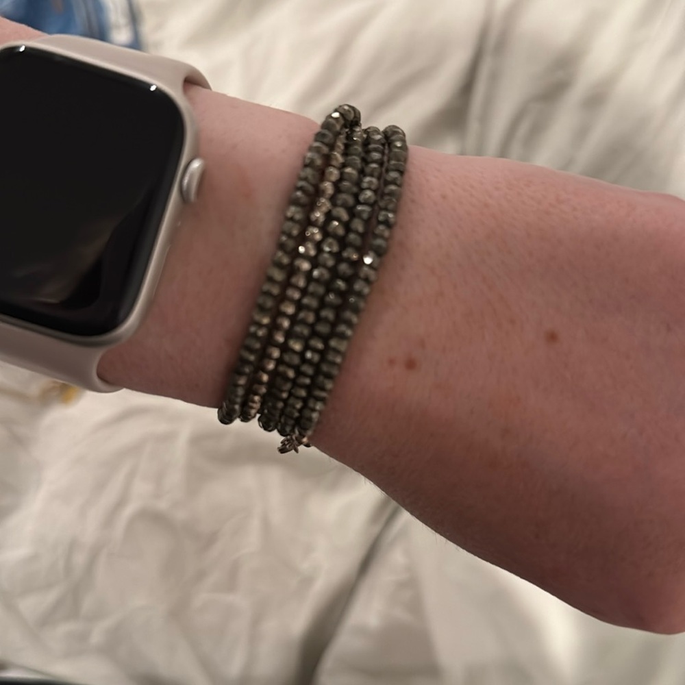 Olive Green Wrap Around Beaded Bracelet
